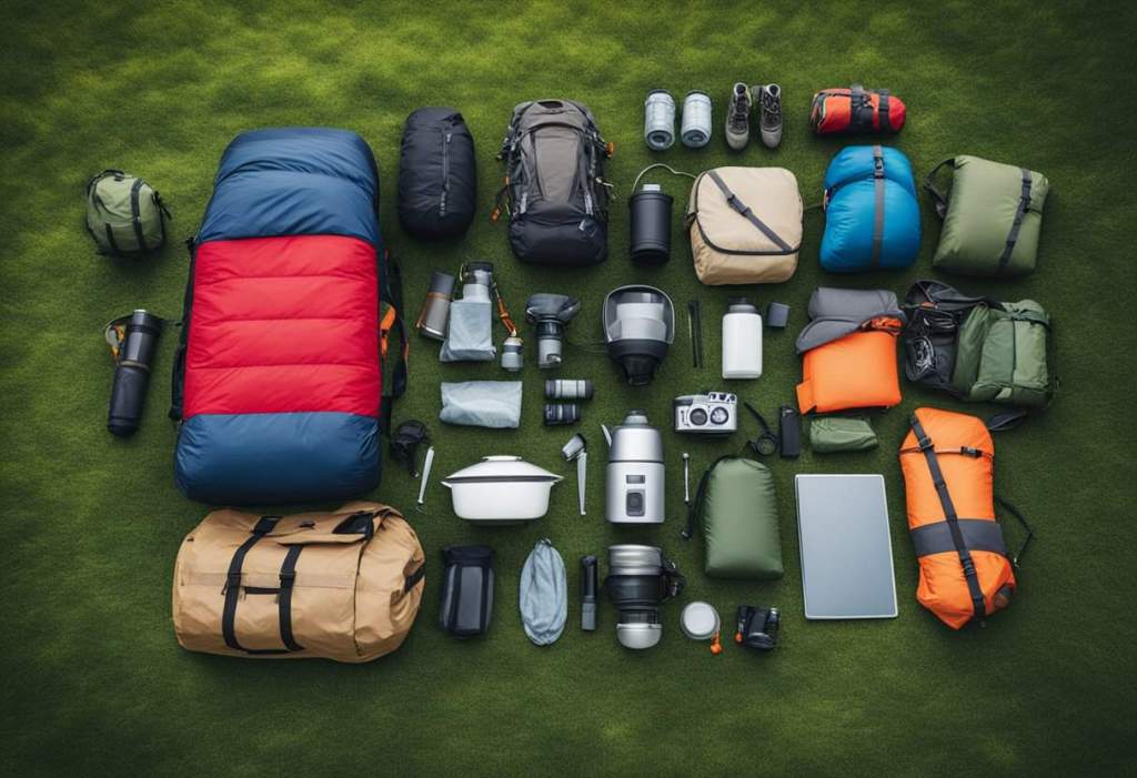 organizing camping gear