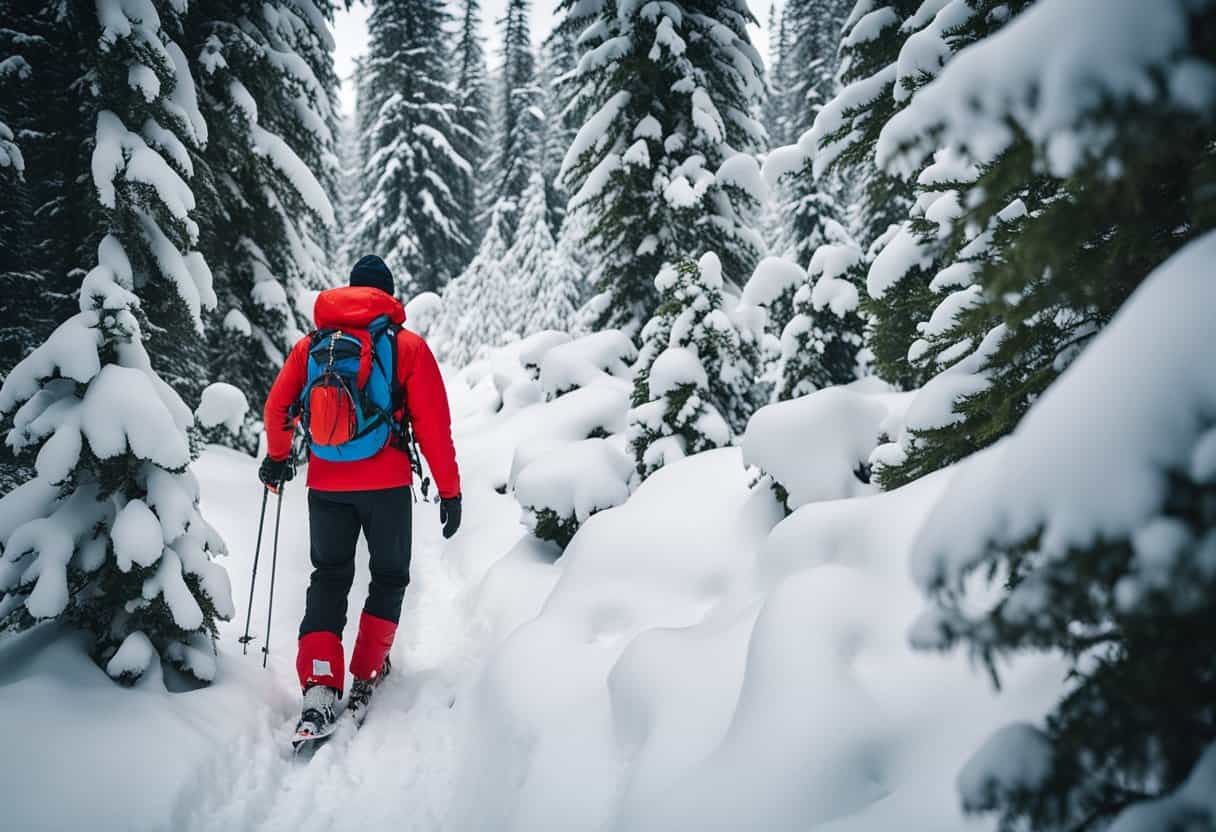 snowshoeing at snoqualmie pass