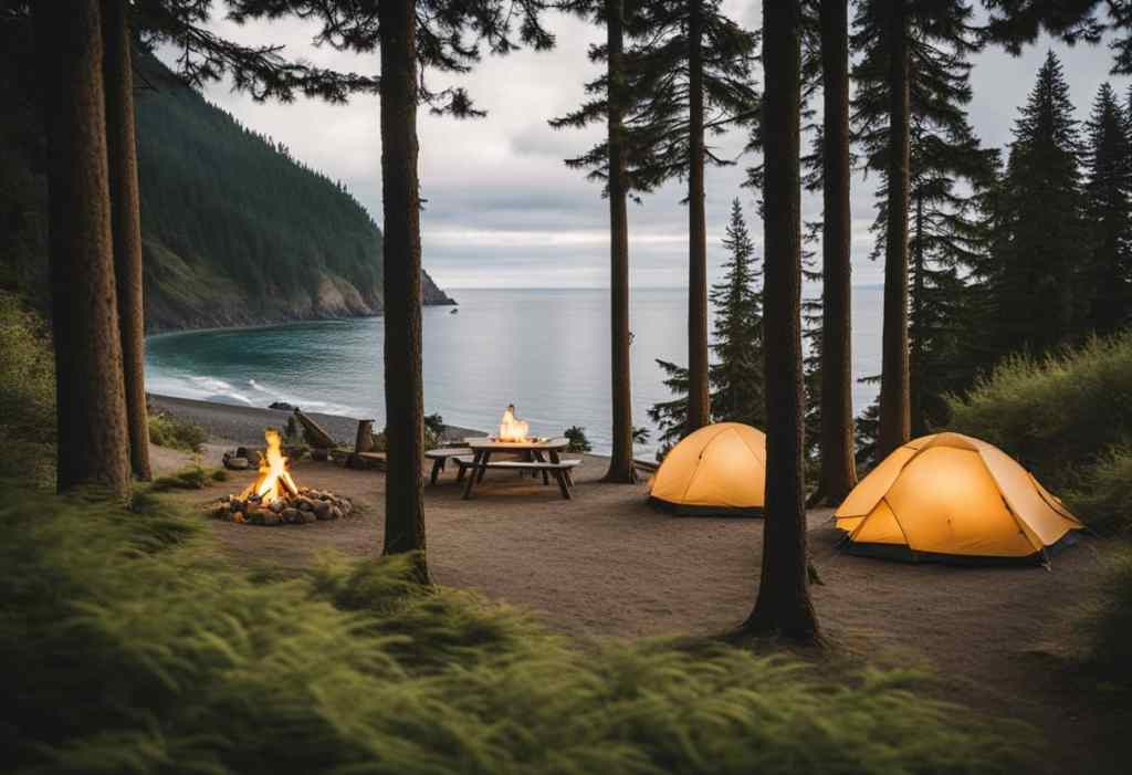 Can you camp on the beach in Washington State?