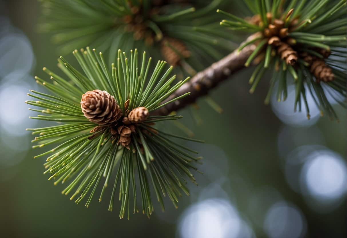 cones on a Douglas fir tree.