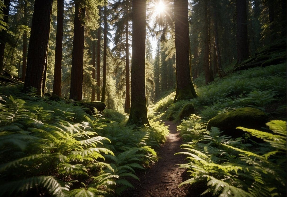 A perfect scene from one of the many Washington state park hiking trails